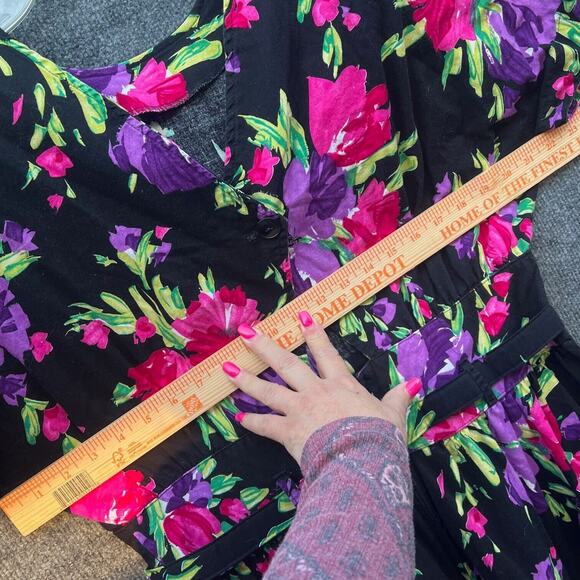 Stuart Alan Vintage Dress Womens 18 Cottagecore Floral pin-up Spring Boho - Picture 7 of 10